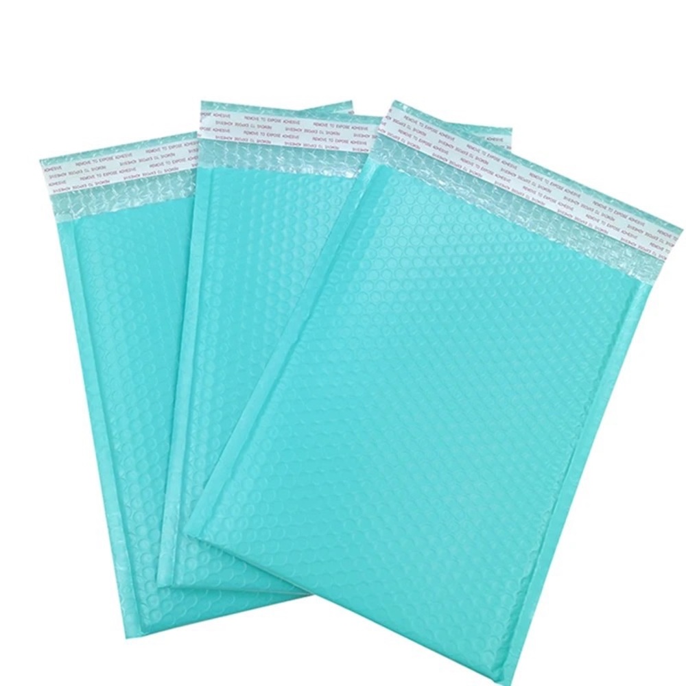 20pcs Blue Poly Bubble Mailer Self Seal Padded Envelopes 6”x7”